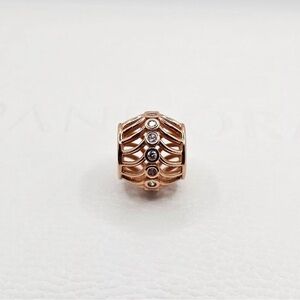 Pandora Rose Gold Charm Art Deco Openwork